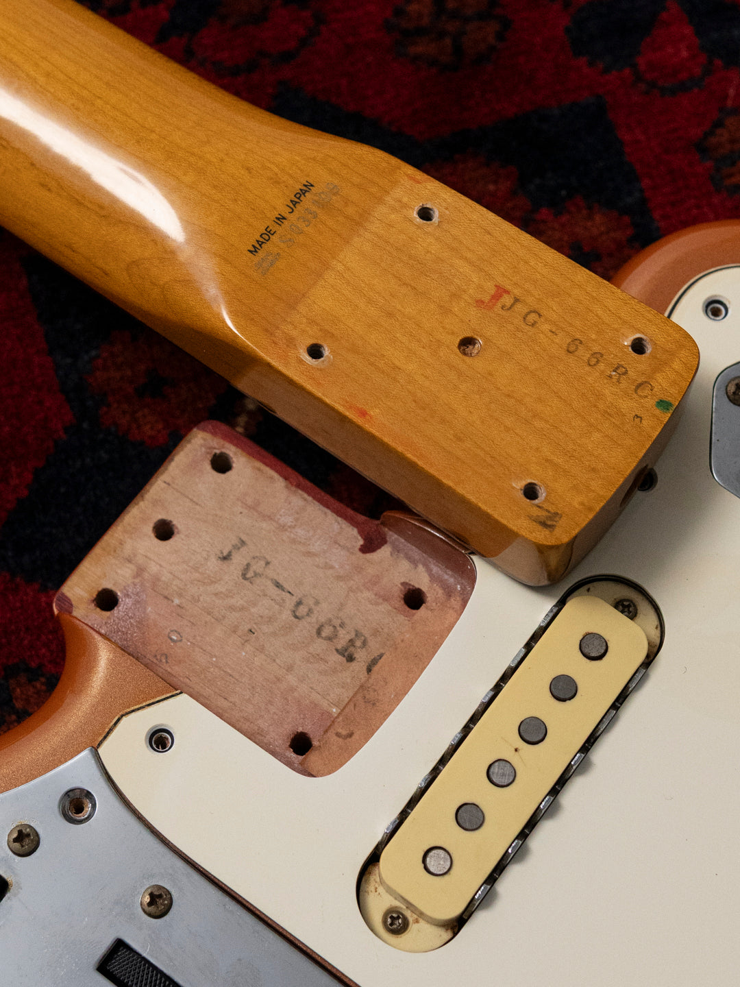 1994 Fender JG66-RC Jaguar, Burgundy Mist Metallic (BMT), Matching Headstock, Non Catalog, FujiGen