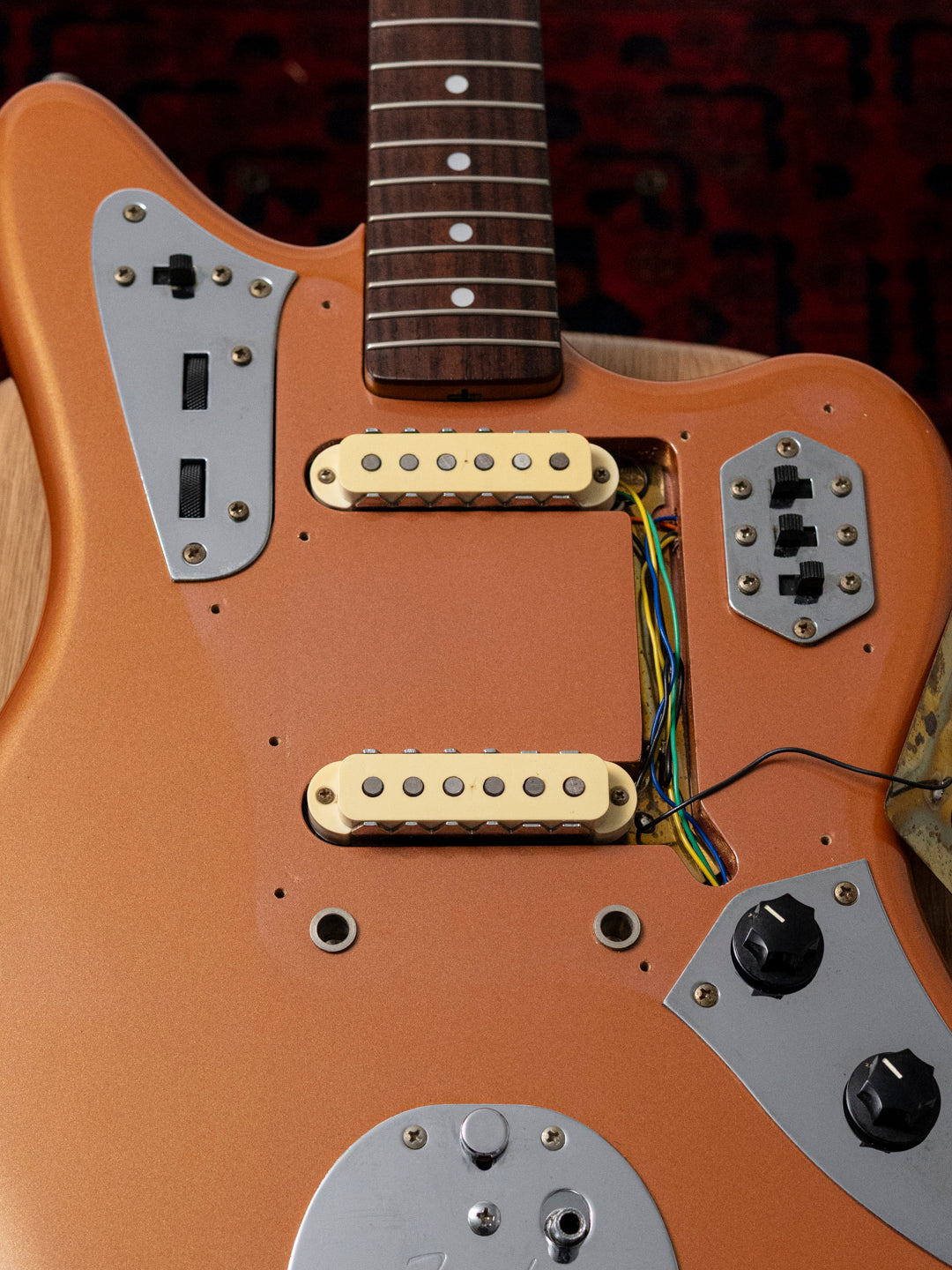 1994 Fender JG66-RC Jaguar, Burgundy Mist Metallic (BMT), Matching Headstock, Non Catalog, FujiGen