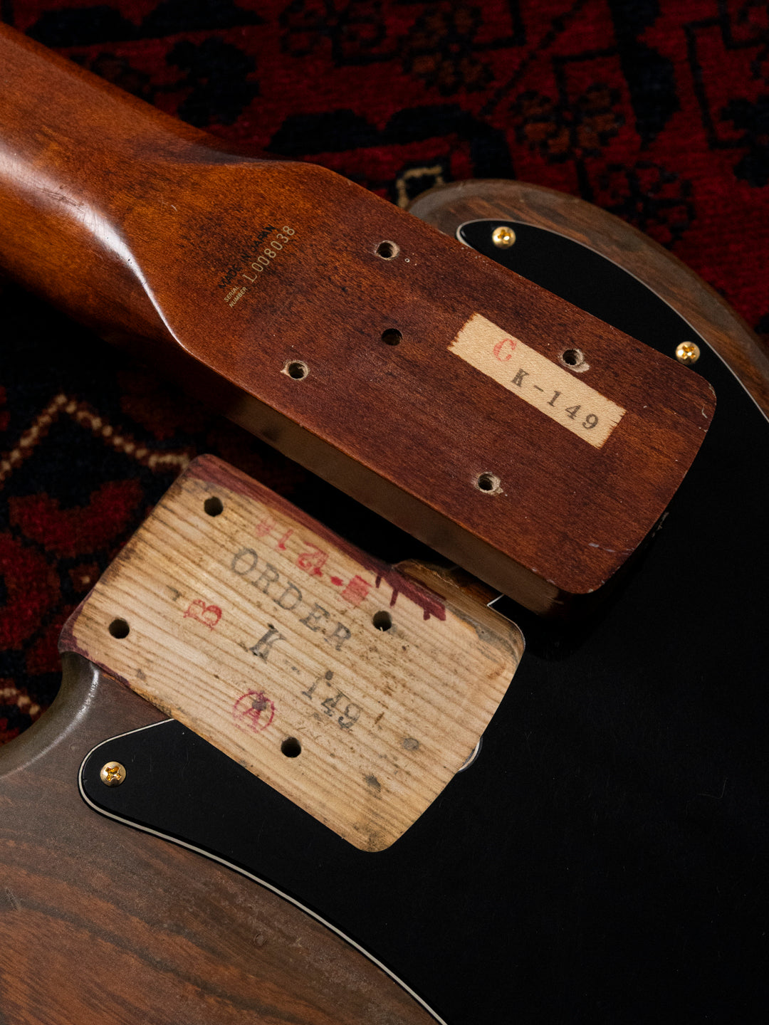 1991 Fender Order PB62 Precision Bass, Matte Brown (MBR), Walnut Stain, Gold Hardware, FujiGen