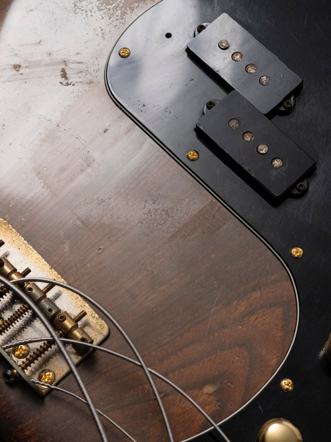 1991 Fender Order PB62 Precision Bass, Matte Brown (MBR), Walnut Stain, Gold Hardware, FujiGen