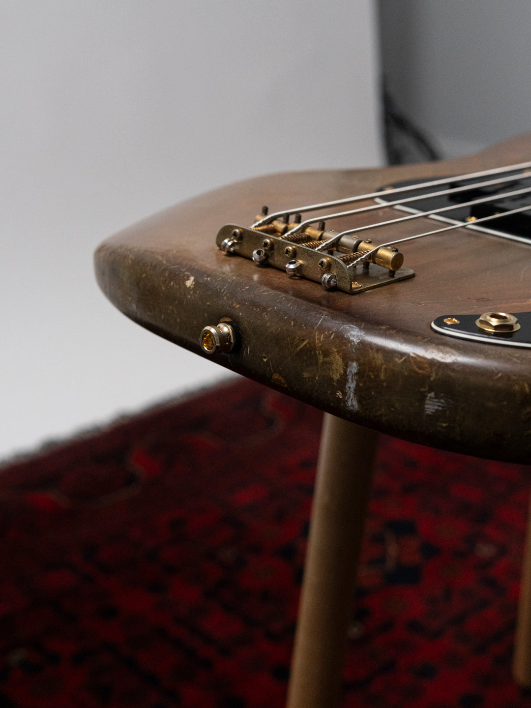 1991 Fender Order PB62 Precision Bass, Matte Brown (MBR), Walnut Stain, Gold Hardware, FujiGen