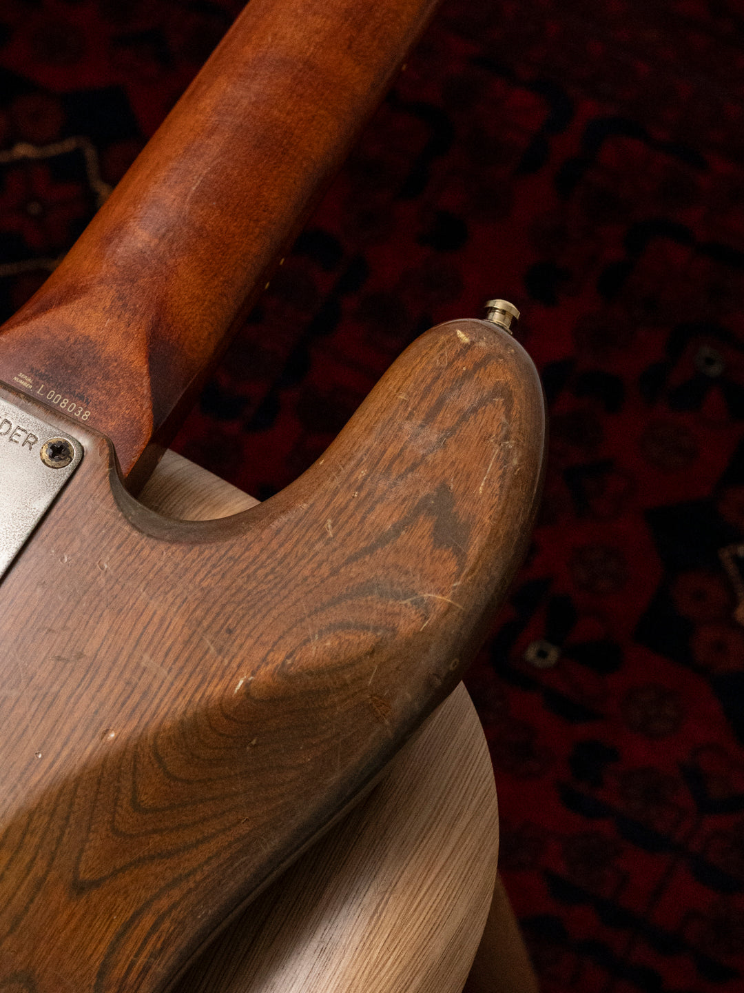 1991 Fender Order PB62 Precision Bass, Matte Brown (MBR), Walnut Stain, Gold Hardware, FujiGen