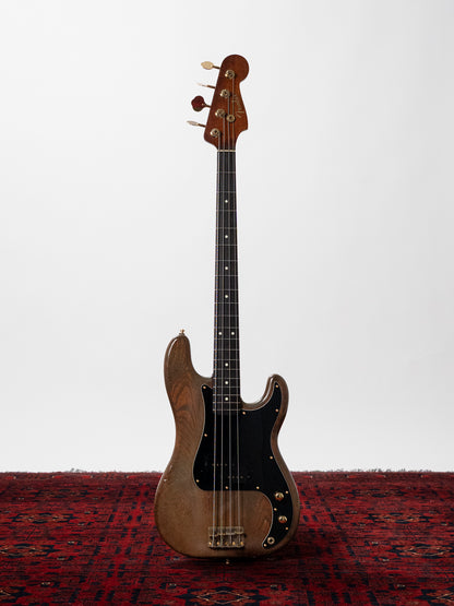 1991 Fender Order PB62 Precision Bass, Matte Brown (MBR), Walnut Stain, Gold Hardware, FujiGen