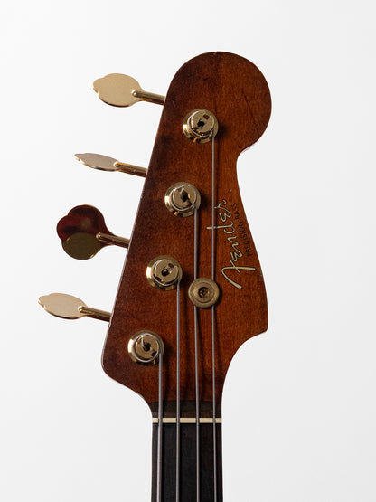 1991 Fender Order PB62 Precision Bass, Matte Brown (MBR), Walnut Stain, Gold Hardware, FujiGen