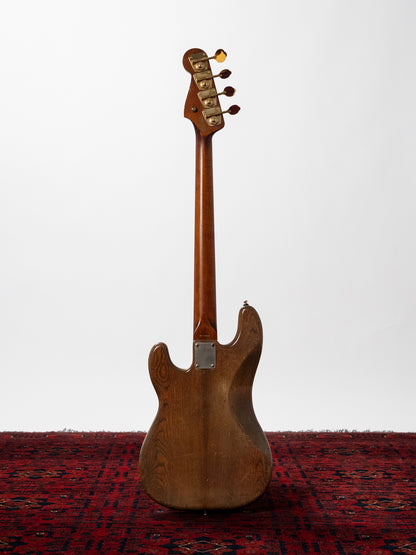 1991 Fender Order PB62 Precision Bass, Matte Brown (MBR), Walnut Stain, Gold Hardware, FujiGen