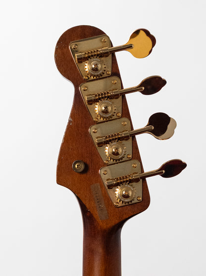 1991 Fender Order PB62 Precision Bass, Matte Brown (MBR), Walnut Stain, Gold Hardware, FujiGen