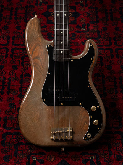 1991 Fender Order PB62 Precision Bass, Matte Brown (MBR), Walnut Stain, Gold Hardware, FujiGen