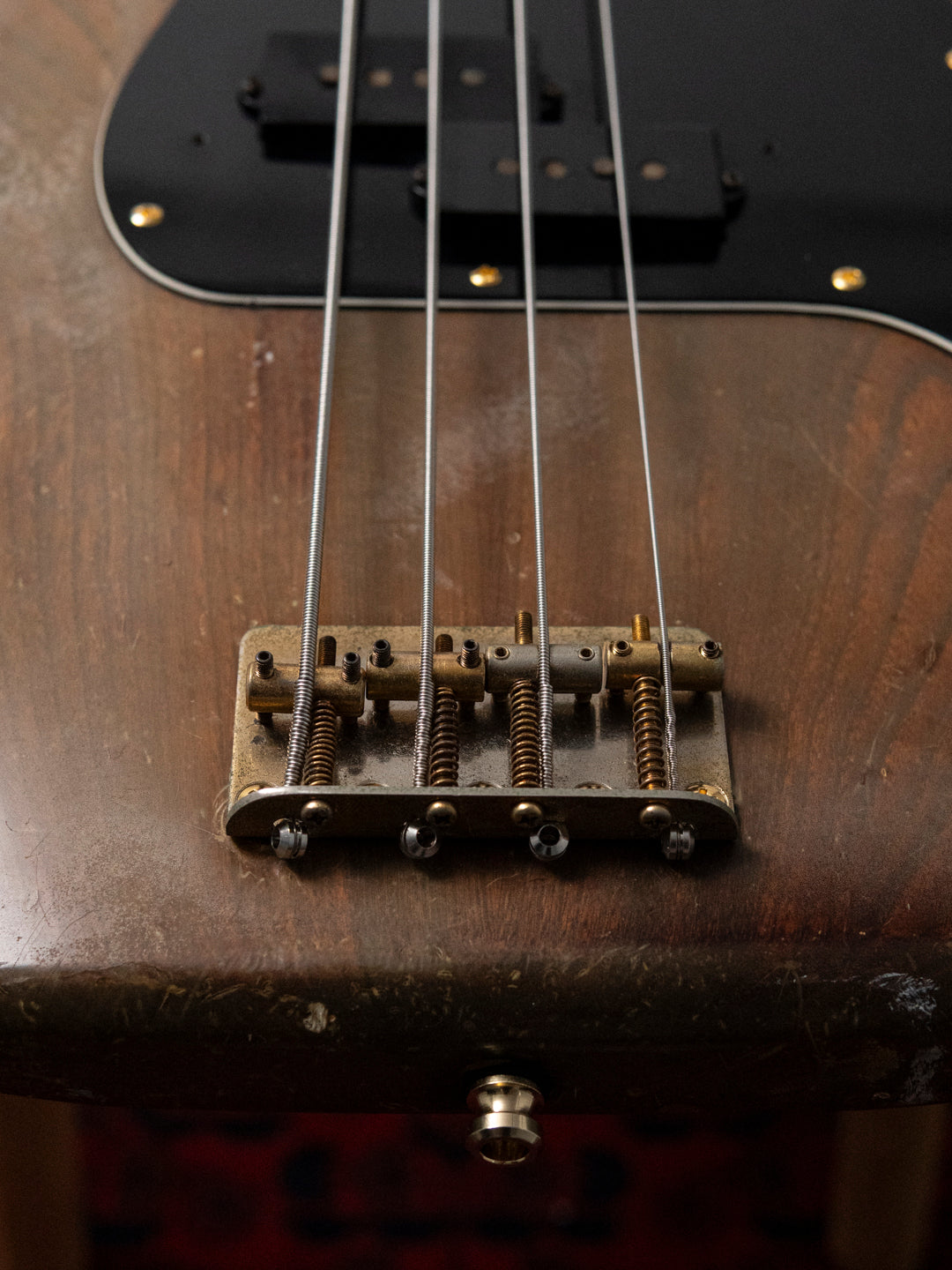 1991 Fender Order PB62 Precision Bass, Matte Brown (MBR), Walnut Stain, Gold Hardware, FujiGen