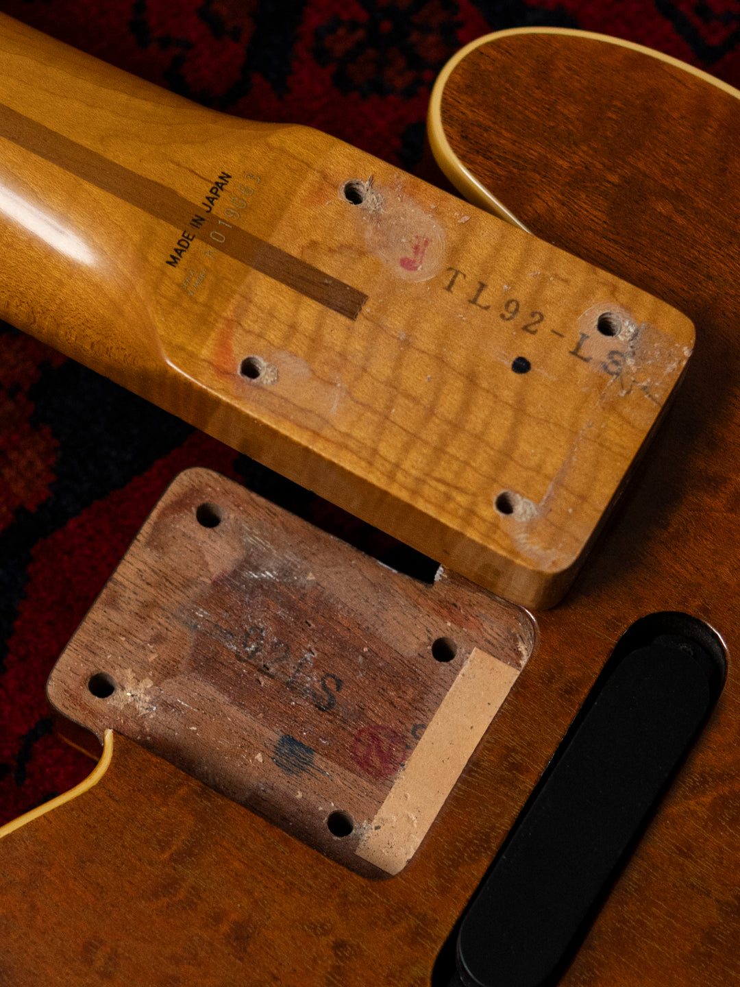 1991 Fender TLG-110LS Telecaster, Custom Edition, 10th Anniversary, Burled Mahogany, Lace Sensor, Bound, TL92-LS