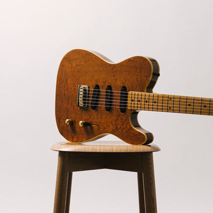 1991 Fender TLG-110LS Telecaster, Custom Edition, 10th Anniversary, Burled Mahogany, Lace Sensor, Bound, TL92-LS