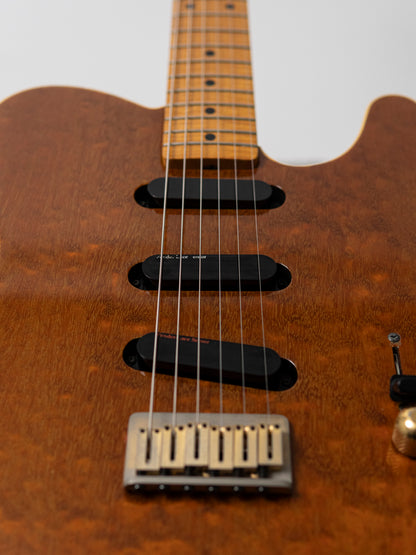 1991 Fender TLG-110LS Telecaster, Custom Edition, 10th Anniversary, Burled Mahogany, Lace Sensor, Bound, TL92-LS
