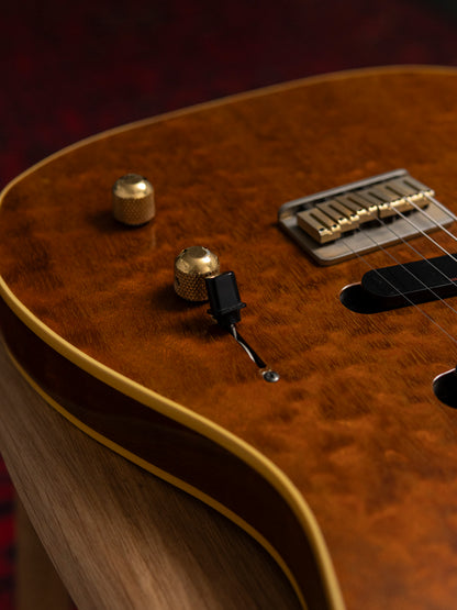 1991 Fender TLG-110LS Telecaster, Custom Edition, 10th Anniversary, Burled Mahogany, Lace Sensor, Bound, TL92-LS