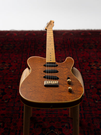 1991 Fender TLG-110LS Telecaster, Custom Edition, 10th Anniversary, Burled Mahogany, Lace Sensor, Bound, TL92-LS