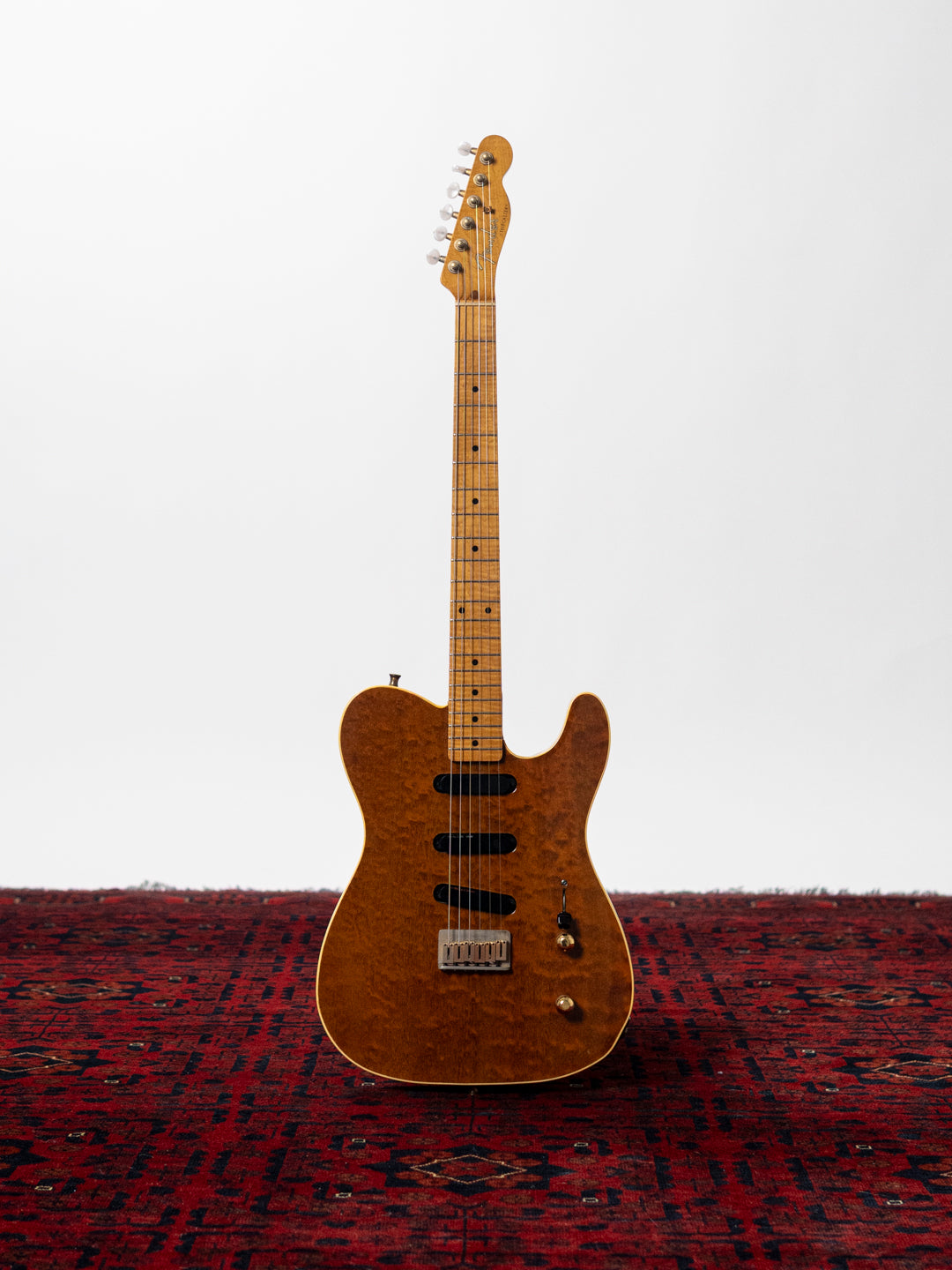 1991 Fender TLG-110LS Telecaster, Custom Edition, 10th Anniversary, Burled Mahogany, Lace Sensor, Bound, TL92-LS