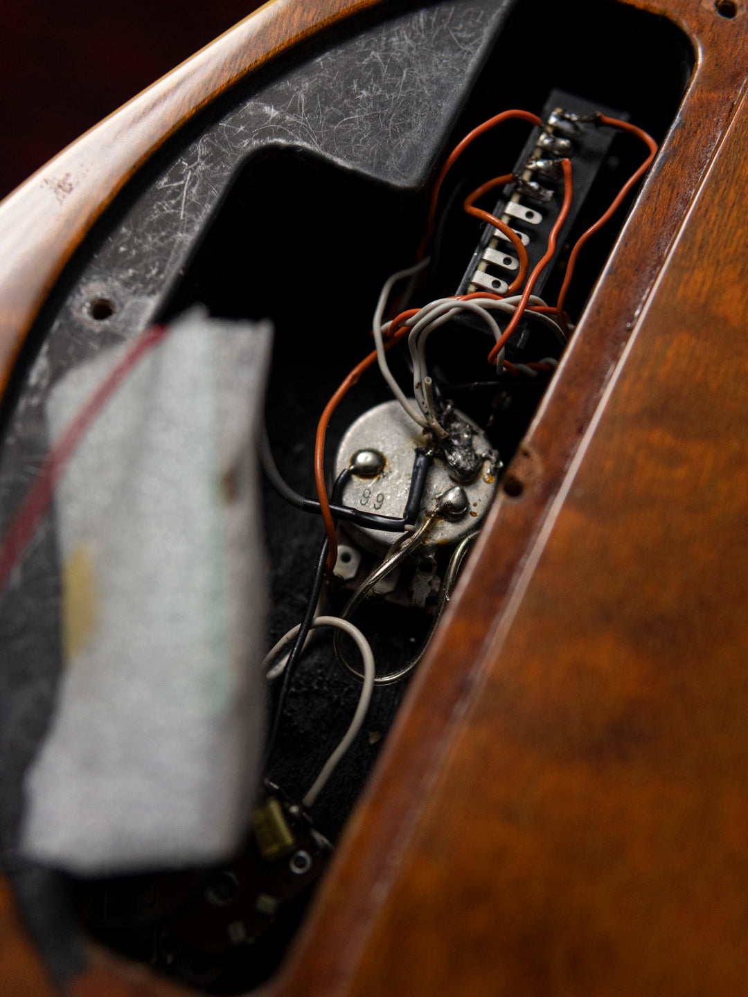 1991 Fender TLG-110LS Telecaster, Custom Edition, 10th Anniversary, Burled Mahogany, Lace Sensor, Bound, TL92-LS
