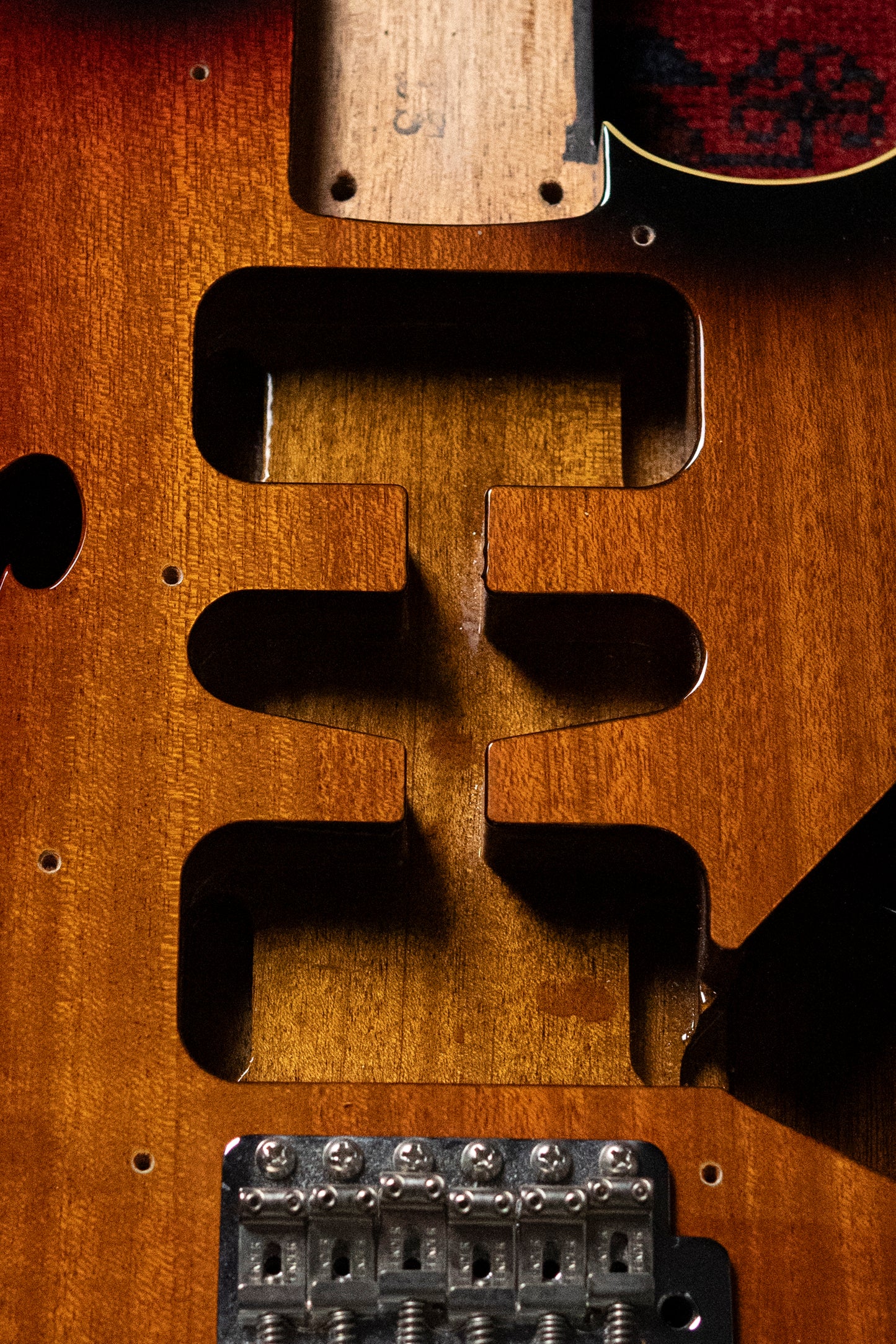 2012 Fender ST/HO/3S Hollow Body Stratocaster, 7lbs, Thinline, Mahogany