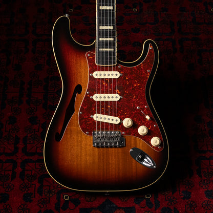 2012 Fender ST/HO/3S Hollow Body Stratocaster, 7lbs, Thinline, Mahogany