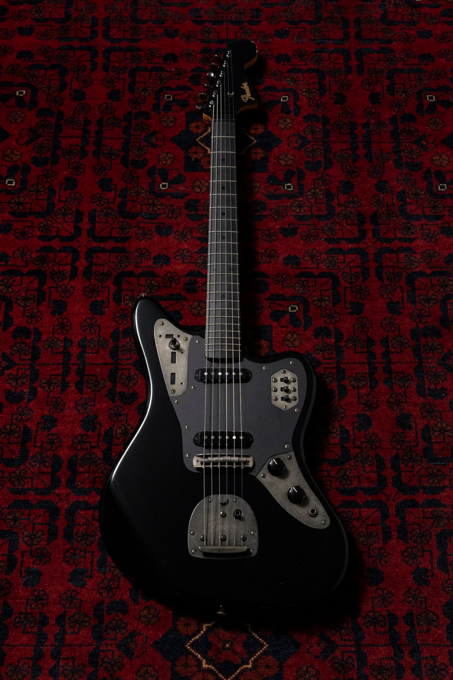 2004 Fender Jaguar JG66 MH, Order, Ebony Fretboard, Matching Headstock, Gunmetal Hardware, Black, Alder, Non Catalog