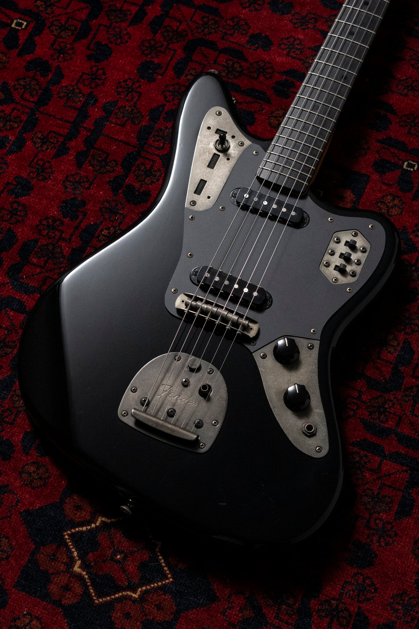 2004 Fender Jaguar JG66 MH, Order, Ebony Fretboard, Matching Headstock, Gunmetal Hardware, Black, Alder, Non Catalog