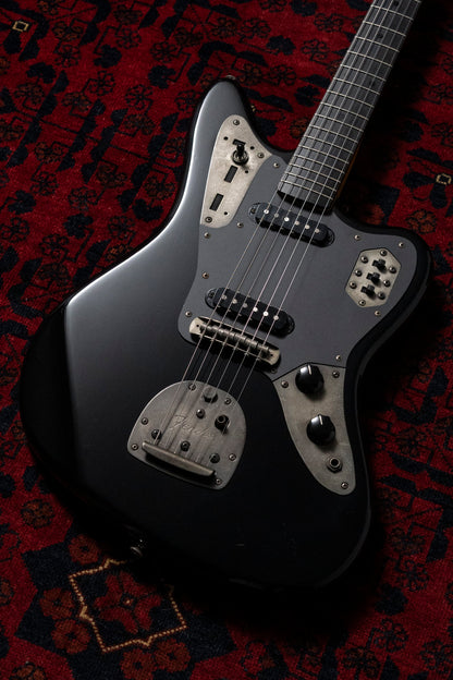 2004 Fender Jaguar JG66 MH, Order, Ebony Fretboard, Matching Headstock, Gunmetal Hardware, Black, Alder, Non Catalog