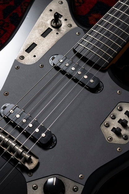 2004 Fender Jaguar JG66 MH, Order, Ebony Fretboard, Matching Headstock, Gunmetal Hardware, Black, Alder, Non Catalog