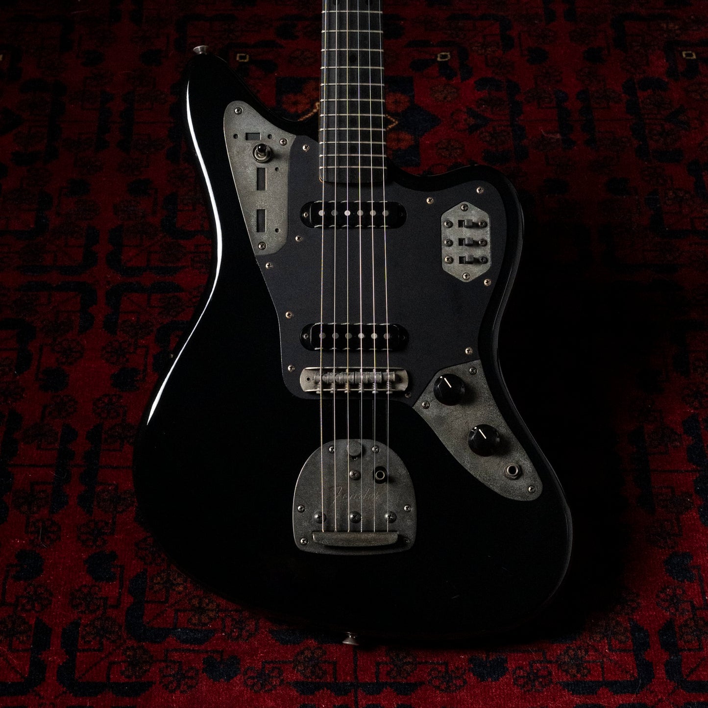 2004 Fender Jaguar JG66 MH, Order, Ebony Fretboard, Matching Headstock, Gunmetal Hardware, Black, Alder, Non Catalog