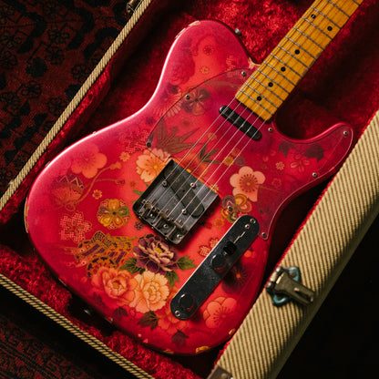 2012 Fender Telecaster TL69-SPL JRD, 30th Anniversary, Japanese Red Floral Paisley, 1987 TL69 Neck