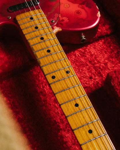 2012 Fender Telecaster TL69-SPL JRD, 30th Anniversary, Japanese Red Floral Paisley, 1987 TL69 Neck