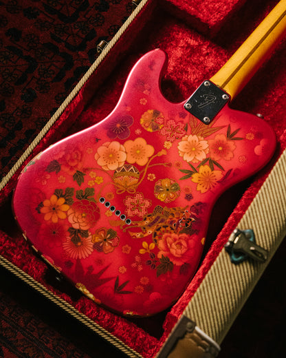 2012 Fender Telecaster TL69-SPL JRD, 30th Anniversary, Japanese Red Floral Paisley, 1987 TL69 Neck