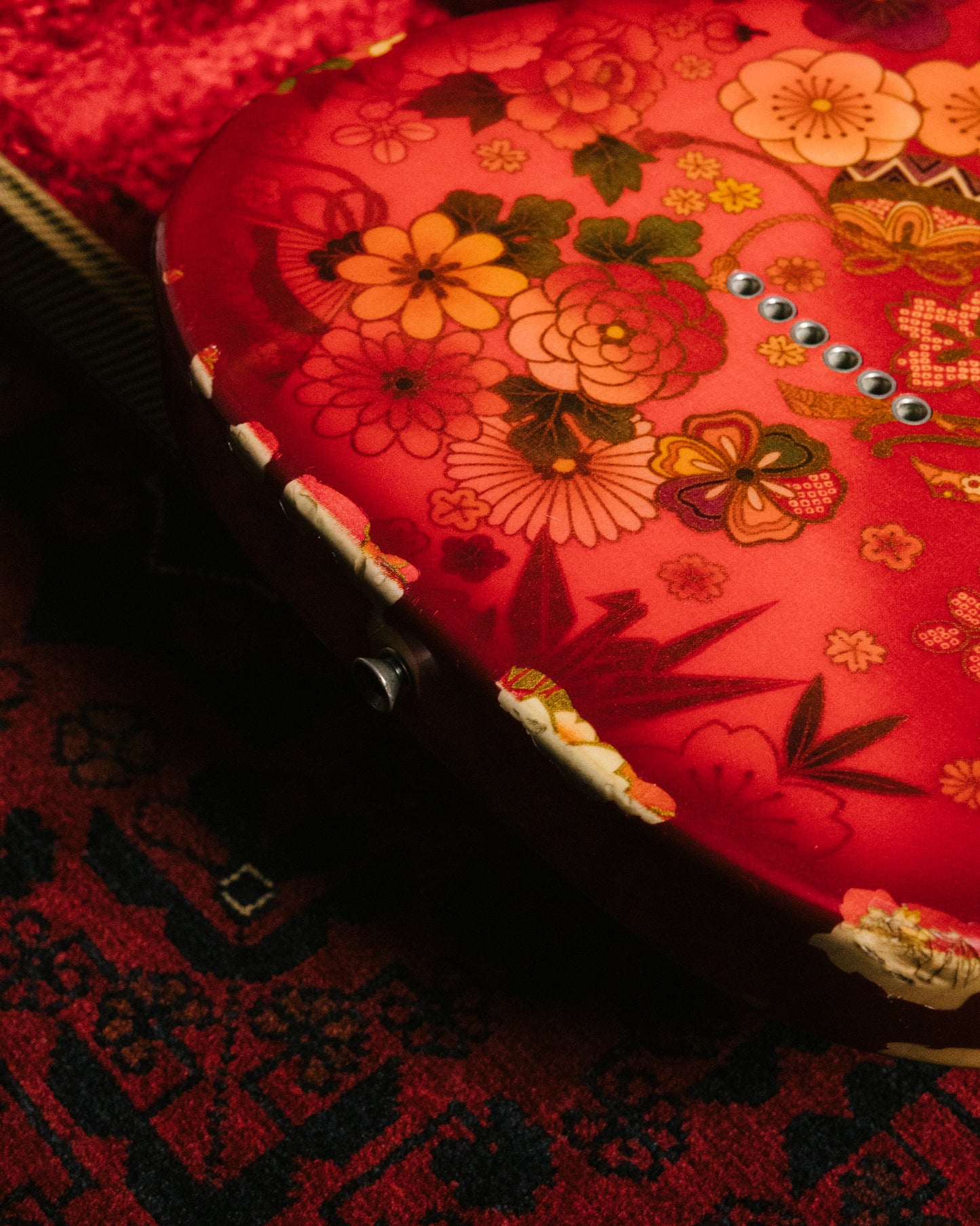 2012 Fender Telecaster TL69-SPL JRD, 30th Anniversary, Japanese Red Floral Paisley, 1987 TL69 Neck