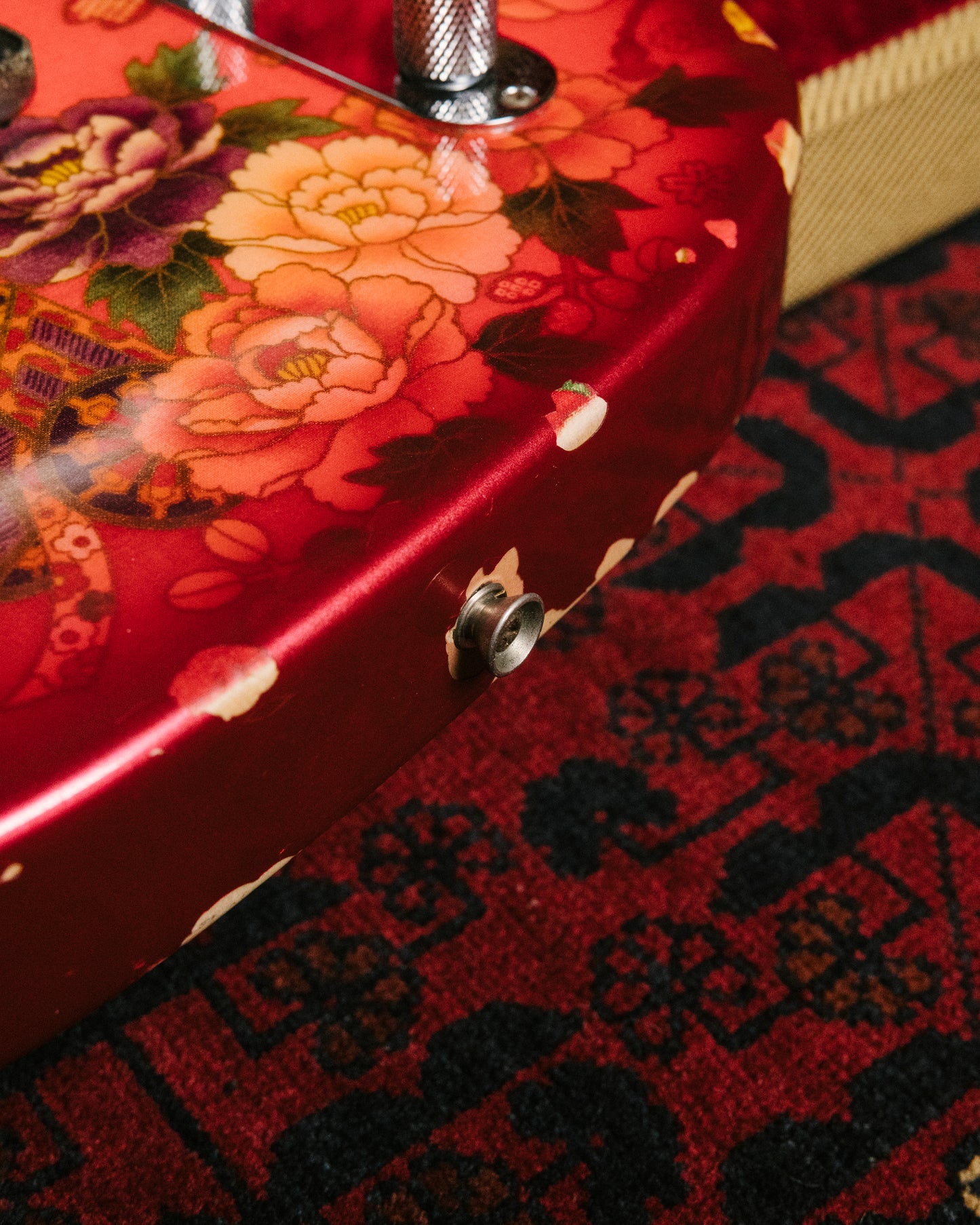 2012 Fender Telecaster TL69-SPL JRD, 30th Anniversary, Japanese Red Floral Paisley, 1987 TL69 Neck