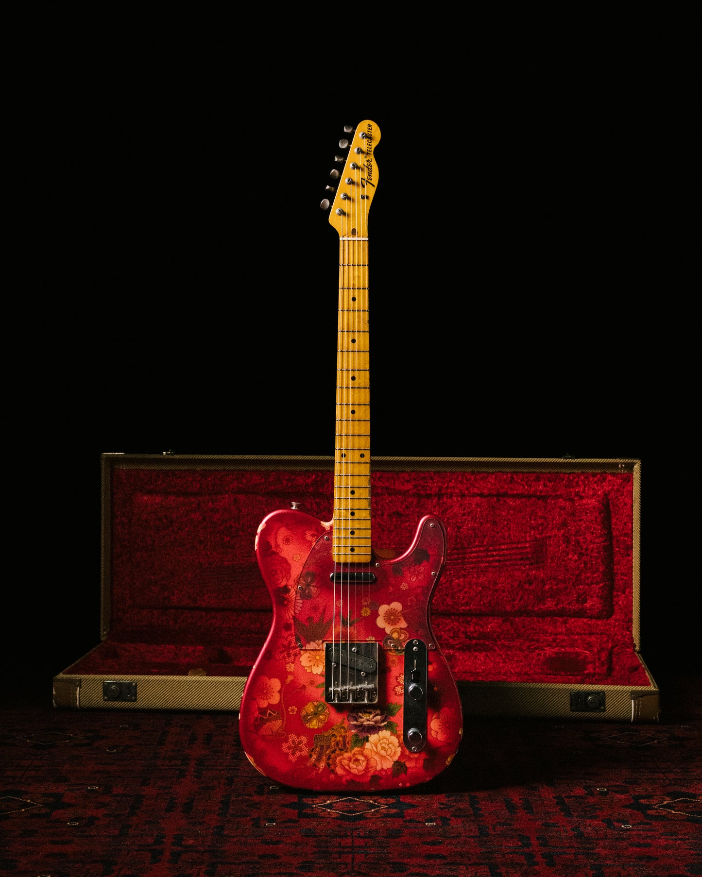 2012 Fender Telecaster TL69-SPL JRD, 30th Anniversary, Japanese Red Floral Paisley, 1987 TL69 Neck