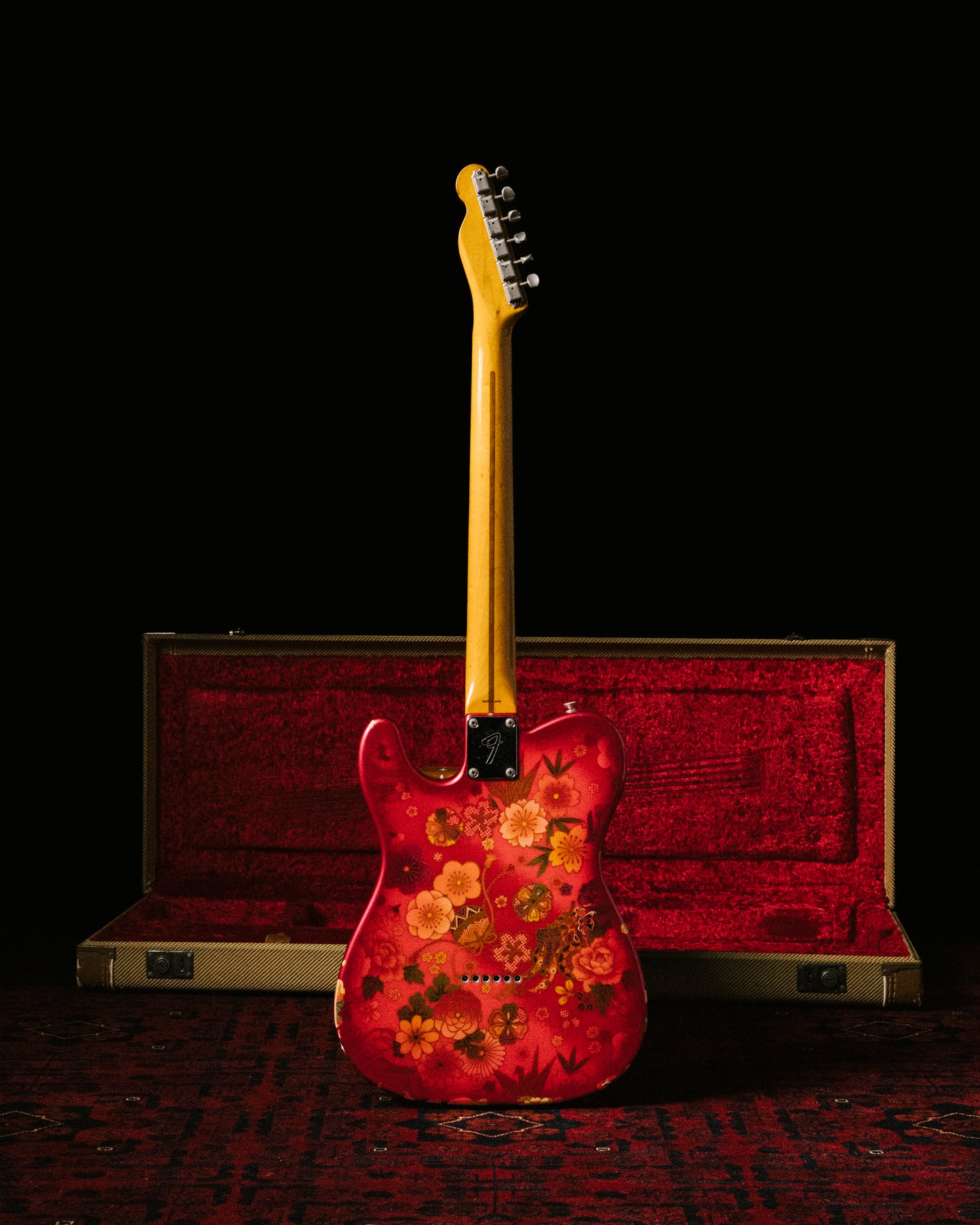 2012 Fender Telecaster TL69-SPL JRD, 30th Anniversary, Japanese Red Floral Paisley, 1987 TL69 Neck