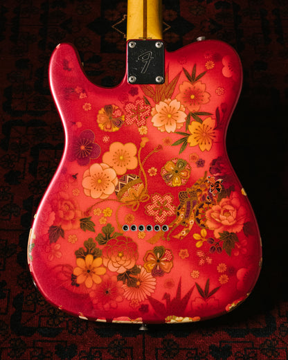 2012 Fender Telecaster TL69-SPL JRD, 30th Anniversary, Japanese Red Floral Paisley, 1987 TL69 Neck
