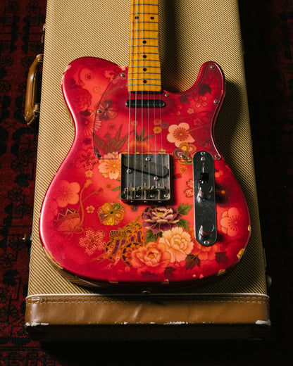 2012 Fender Telecaster TL69-SPL JRD, 30th Anniversary, Japanese Red Floral Paisley, 1987 TL69 Neck