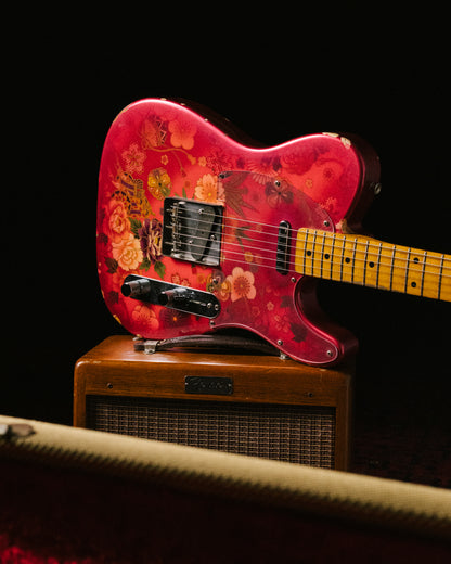 2012 Fender Telecaster TL69-SPL JRD, 30th Anniversary, Japanese Red Floral Paisley, 1987 TL69 Neck