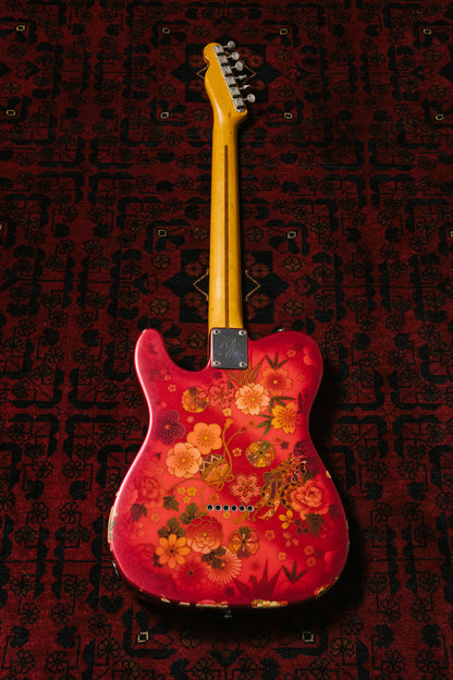 2012 Fender Telecaster TL69-SPL JRD, 30th Anniversary, Japanese Red Floral Paisley, 1987 TL69 Neck