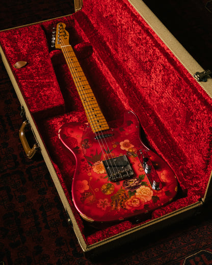 2012 Fender Telecaster TL69-SPL JRD, 30th Anniversary, Japanese Red Floral Paisley, 1987 TL69 Neck