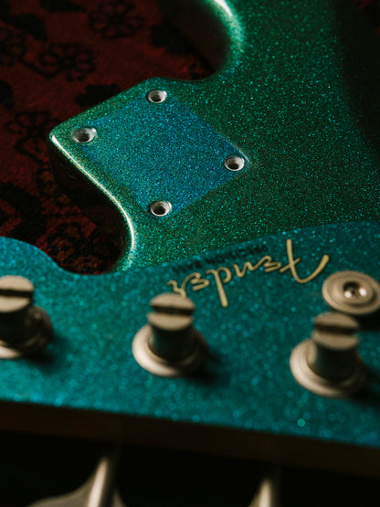 1991 Fender PB62 Order, Blue Sparkle Metallic, Matching Headstock, '62 Precision Bass