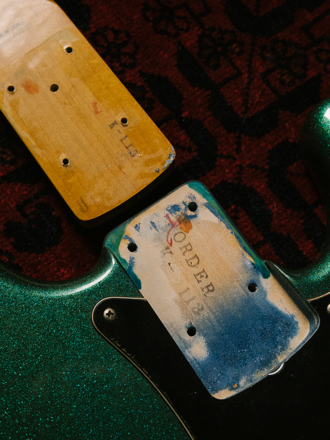 1991 Fender PB62 Order, Blue Sparkle Metallic, Matching Headstock, '62 Precision Bass
