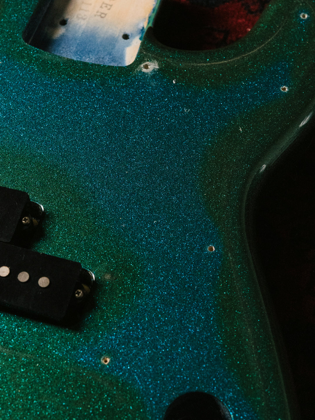 1991 Fender PB62 Order, Blue Sparkle Metallic, Matching Headstock, '62 Precision Bass