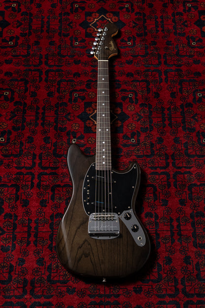 1994 Fender MG69-120 Custom Edition, Yamano Order, See-Through Black, Matching Headstock, Lace Sensor
