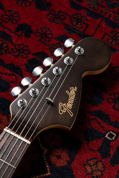 1994 Fender MG69-120 Custom Edition, Yamano Order, See-Through Black, Matching Headstock, Lace Sensor