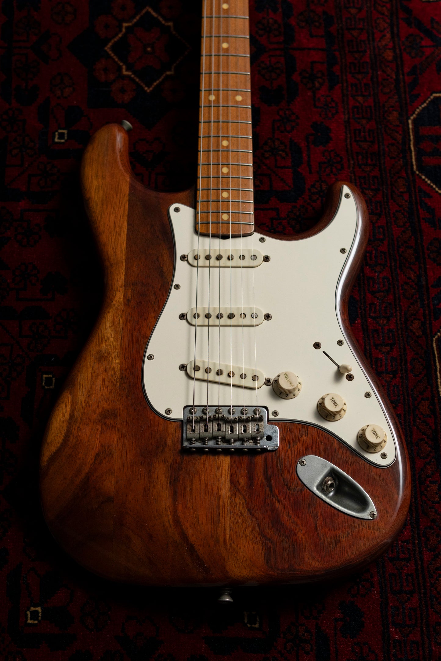 1983 Fender "JV" ST57-115 '57 Stratocaster, Mahogany Neck & Koa Body, USA Fullerton Pickups