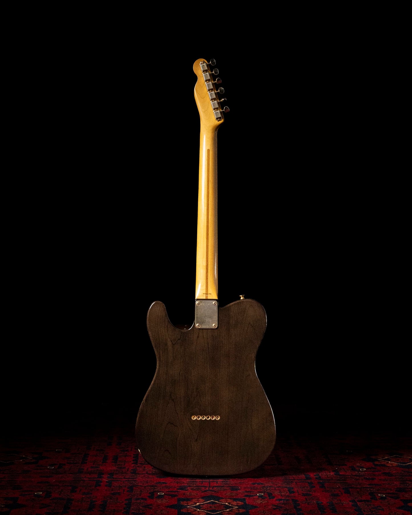 1989 Fender TL52-750 Order Made, '52 Telecaster Vintage Reissue, See-Through Black, Gold Hardware, Ash