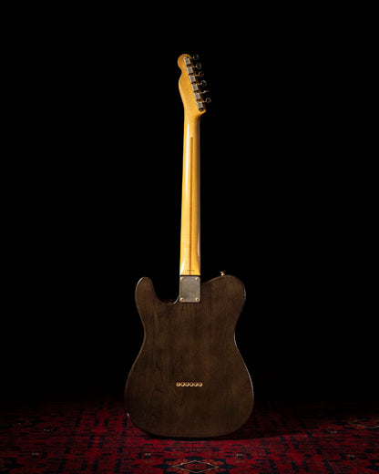 1989 Fender TL52-750 Order Made, '52 Telecaster Vintage Reissue, See-Through Black, Gold Hardware, Ash