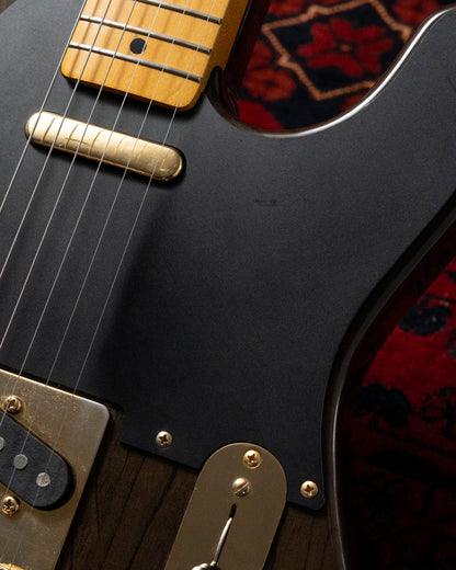 1989 Fender TL52-750 Order Made, '52 Telecaster Vintage Reissue, See-Through Black, Gold Hardware, Ash