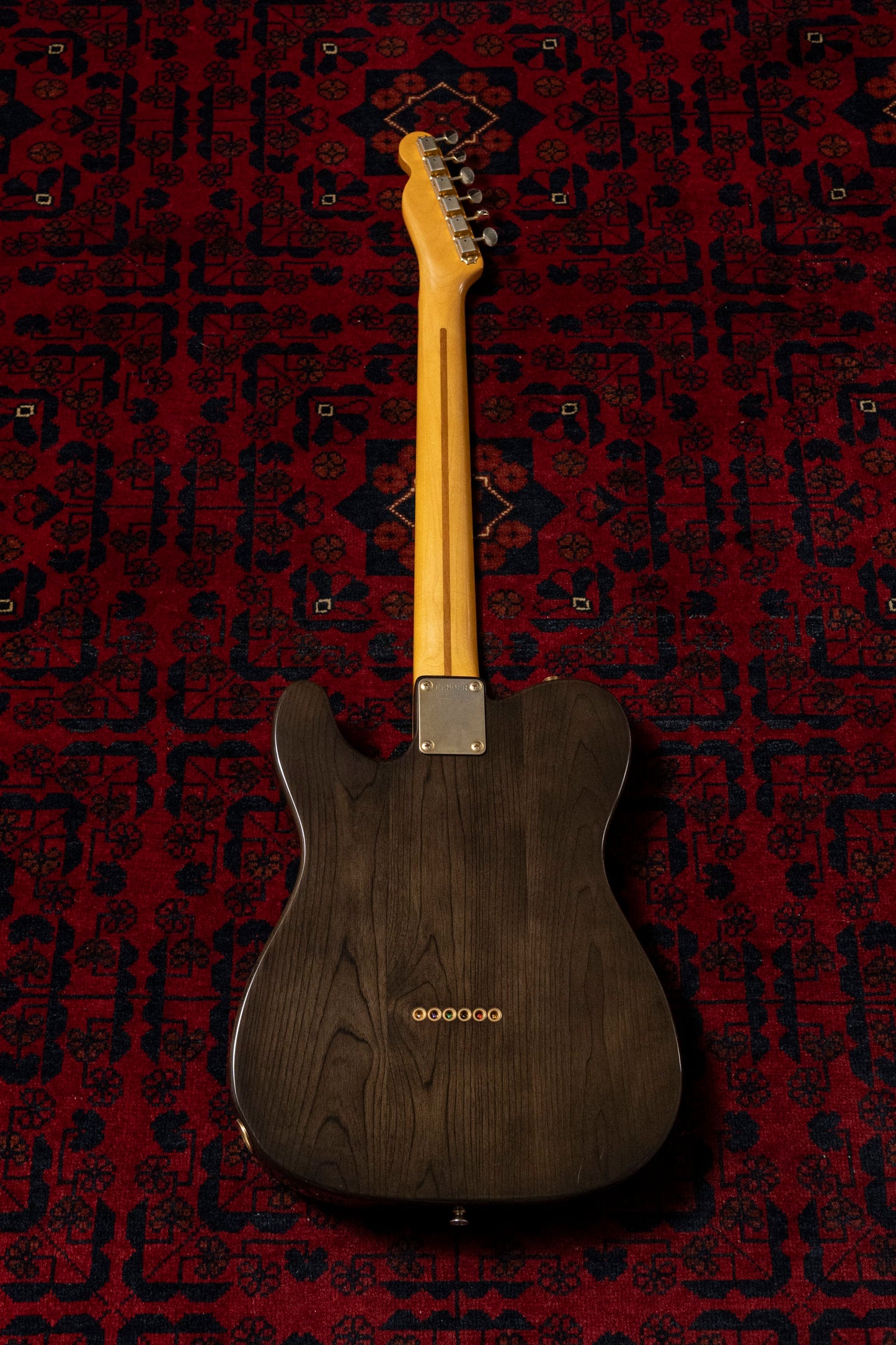 1989 Fender TL52-750 Order Made, '52 Telecaster Vintage Reissue, See-Through Black, Gold Hardware, Ash