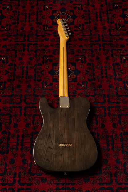 1989 Fender TL52-750 Order Made, '52 Telecaster Vintage Reissue, See-Through Black, Gold Hardware, Ash
