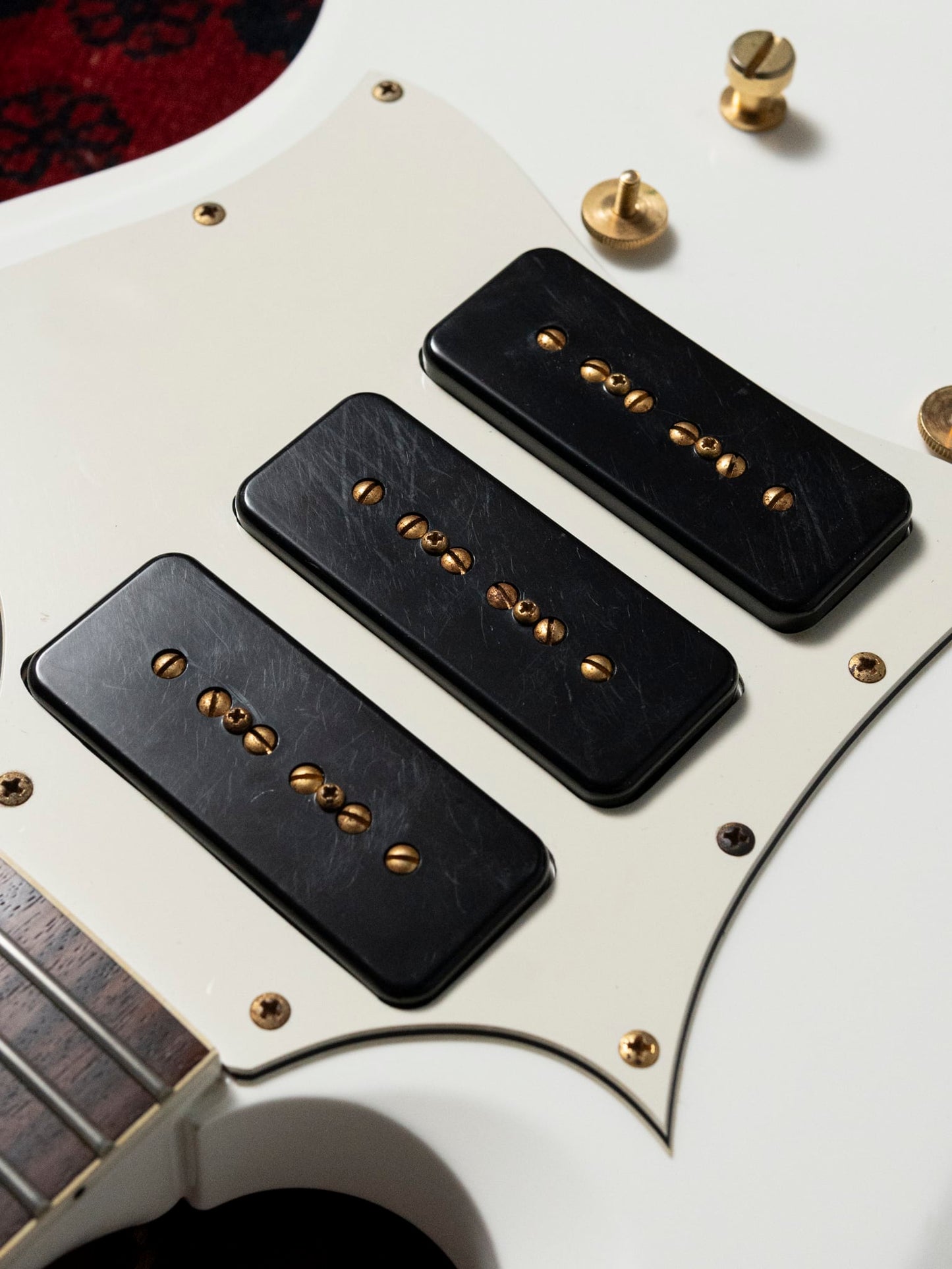 1991 Greco SS-85S SG Special/Custom, P90, 6.66lbs, Gold Hardware, The Street Sliders, Ranmaru, Gibson Case